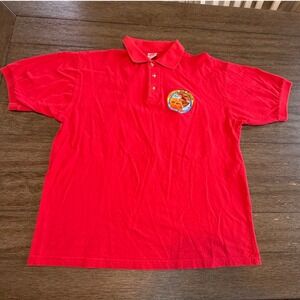 VTG XL Red Polo Shirt Operation Iraqi Freedom USS Theodore Roosevelt CVN-71